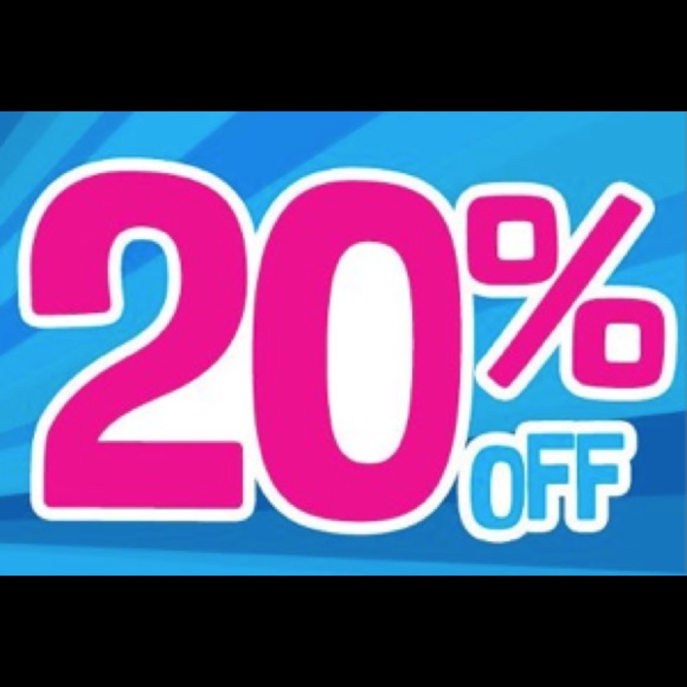 20% off a bundle of two or more items!